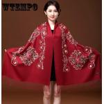 Bufandas rojas de sintético de otoño étnicas Talla Única para mujer 