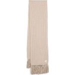 Bufandas beige de poliamida de lana  rebajadas con logo Armani Emporio Armani con crochet Talla Única para hombre 