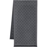 Pañuelos Estampados grises de lana de punto Gucci Talla Única para mujer 