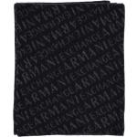 Bufandas negras de poliamida de lana  rebajadas con logo Armani Exchange Talla Única para hombre 