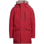 Abrigos rojos de poliester con capucha  rebajados manga larga acolchados Bugatti para hombre 