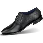 Zapatos negros de piel con cordones con cordones formales Bugatti Morino talla 48 para hombre 
