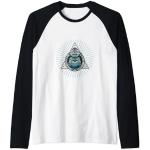 Búho Illuminati Camiseta Manga Raglan