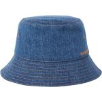 Sombreros azules de algodón rebajados con logo Burberry con bordado talla S para mujer 