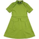 Vestidos verdes de algodón de manga corta infantiles Burberry 10 años para niña 