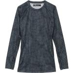 Camisetas interiores deportivas grises rebajadas con cuello redondo transpirables Burton talla L para mujer 