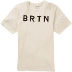 Camisetas blancas de algodón de manga corta rebajadas manga corta con logo Burton talla S para hombre 