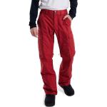 Pantalones rojos de snowboard rebajados impermeables, transpirables Burton talla S para hombre 