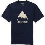 Camisetas deportivas orgánicas azules de algodón Clásico con logo Burton talla XXS de materiales sostenibles para hombre 