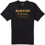 Camisetas deportivas orgánicas negras de algodón rebajadas con logo Burton talla M de materiales sostenibles para hombre 