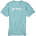 Camisetas orgánicas azules de algodón de manga corta rebajadas manga corta Burton talla XL de materiales sostenibles para hombre 