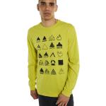 Camisetas orgánicas amarillas de algodón de manga larga manga larga Burton talla M de materiales sostenibles para hombre 