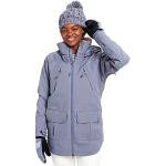 Abrigos grises con capucha  impermeables, transpirables con forro Burton talla XL para mujer 