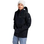 Abrigos negros de gore tex con capucha  rebajados transpirables Burton talla XS de materiales sostenibles para hombre 