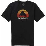 Camisetas negras de algodón de manga corta rebajadas manga corta con logo Burton talla XS para hombre 