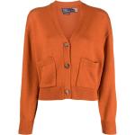 Cárdigans naranja de lana rebajados manga larga de punto Ralph Lauren Polo Ralph Lauren para mujer 