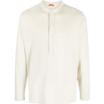 Camisetas beige de algodón con botones rebajadas manga larga con logo BARENA talla M para hombre 