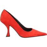 Zapatos rojos de piel de tacón rebajados con tacón cuadrado By Far talla 36 para mujer 