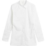 Camisas orgánicas blancas de algodón de cuello alto rebajadas con cuello alto BY MALENE BIRGER talla S de materiales sostenibles para mujer 
