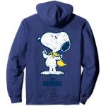 Sudaderas azules de encaje con capucha Peanuts Snoopy de encaje talla S para mujer 