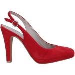 Zapatos rojos de ante de tacón CafèNoiR talla 38 para mujer 