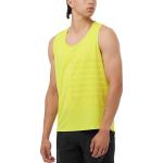 Camisetas amarillas de running sin mangas Salomon talla M para hombre 