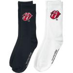 Calcetines de The Rolling Stones - Logo-Socken - 2er Pack - EU 35-38 EU 47-49 - para Hombre - negro-blanco