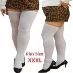 Calcetines largos grises de poliester tallas grandes grandes para mujer 