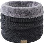 Bufandas grises de poliester de lana  de punto con crochet talla M para mujer 