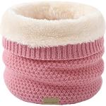 Bufandas rosas de poliester de lana  de punto con crochet talla M para mujer 