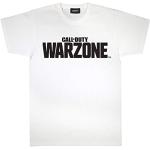 Call of Duty Zona de Guerra Logotipo del Texto Camiseta para Hombre Blanco L