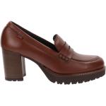 Zapatos marrones de cuero de tacón Callaghan talla 39 para mujer 
