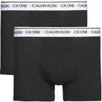 Calvin Klein 2 Pack Trunks-CK One Bañador, Black W/White WB, L para Hombre