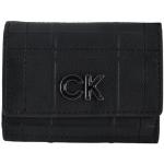 Billetera negras de poliuretano Calvin Klein para mujer 