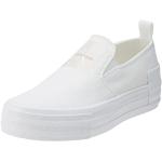 Sneakers blancos sin cordones rebajados informales Calvin Klein Jeans talla 38 para mujer 