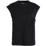 Camisetas negras de algodón de manga corta manga corta con cuello redondo de punto Calvin Klein talla XL para mujer 