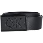 Cinturones negros de cuero de cuero  largo 95 Calvin Klein para hombre 