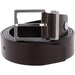 Cinturones negros de cuero con hebilla  rebajados largo 105 informales con logo Calvin Klein talla L para hombre 