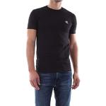 Camisetas negras de algodón de manga corta rebajadas Calvin Klein Jeans talla M para hombre 