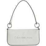 Bolsos blancos con logo Calvin Klein para mujer 