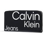 Calvin Klein CKJ Sleek Zip Around Wallet Black AOP