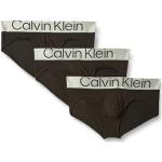 Calzoncillos slip negros de poliester rebajados con logo Calvin Klein talla XS de materiales sostenibles para hombre 