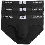 Calzoncillos slip negros de algodón rebajados con logo Calvin Klein talla S para hombre 