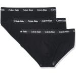 Calzoncillos slip negros de algodón rebajados con logo Calvin Klein talla M para hombre 
