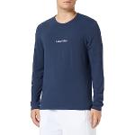 Sudaderas azules de poliester con capucha rebajadas con logo Calvin Klein talla M de materiales sostenibles para hombre 