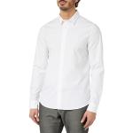 Camisas entalladas blancas rebajadas con logo Calvin Klein Jeans talla L para hombre 
