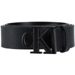 Cinturones negros de cuero con hebilla  largo 100 Calvin Klein Jeans para hombre 