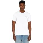 Camisetas blancas de algodón de manga corta rebajadas Calvin Klein Jeans talla S para hombre 