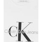 Camisetas blancas de algodón de manga corta rebajadas tallas grandes manga corta con cuello redondo Calvin Klein Jeans talla 3XL para mujer 