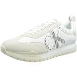 Zapatillas blancas de tejido de malla de running informales con logo Calvin Klein Jeans talla 44,5 de materiales sostenibles para hombre 
